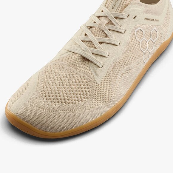 NEW VivoBarefoot Primus Lite Knit Mens sz 12 Coconut tan $170 gym sneaker shoe main image 5